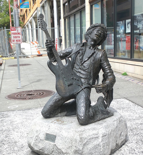Jimi Hendrix Estatua